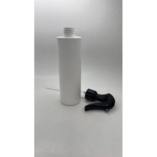 250 ml Beyaz Mat (PE) Siyah Glade Trigger Sprey Şişesi