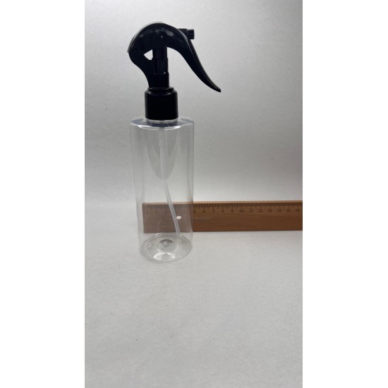 250 ml Şeffaf (PET) Siyah Glade Trigger Sprey Şişesi
