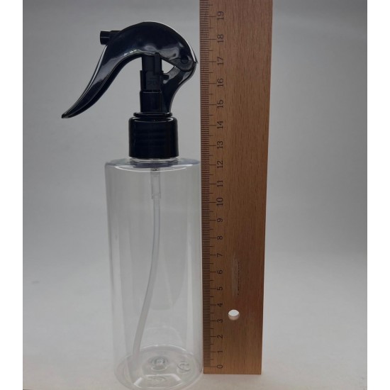 250 ml Şeffaf (PET) Siyah Glade Trigger Sprey Şişesi