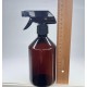 500 ml Kahverengi (Amber) PET - Siyah Trigger Sprey Şişesi