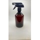 500 ml Kahverengi (Amber) PET - Siyah Trigger Sprey Şişesi