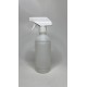 500 ml Şeffaf Kuşaklı (PE) Şişe BeyazTrigger Sprey Şişesi
