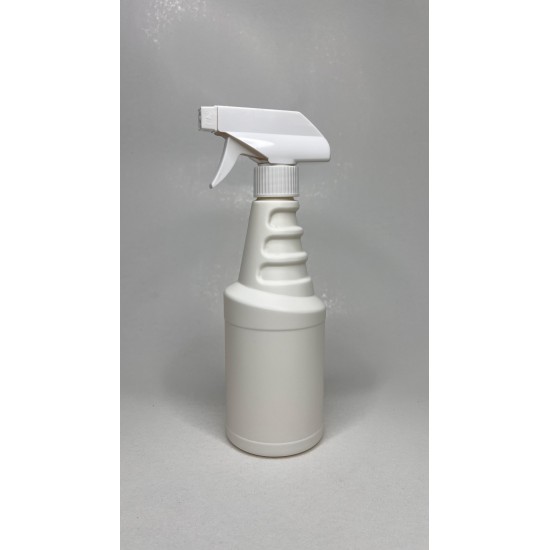 500 ml Beyaz Mat Vosvos (PE)- Beyaz Trigger Sprey Şişesi