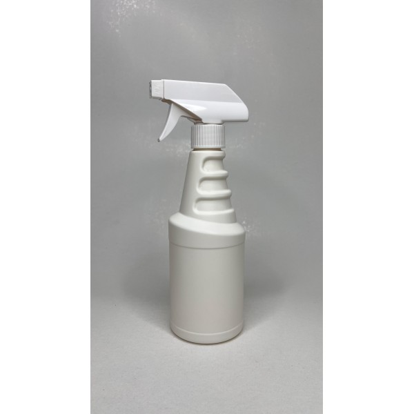 500 ml Beyaz Mat Vosvos (PE)- Beyaz Trigger Sprey Şişesi