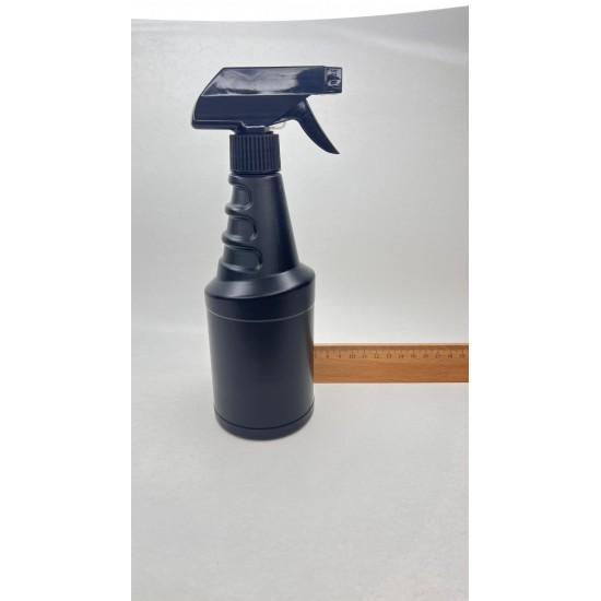 500 ml Siyah Plastik Şişe Vosvos (PE) Siyah Trigger Sprey Şişesi