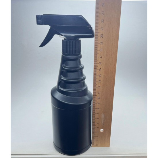 500 ml Siyah Plastik Şişe Vosvos (PE) Siyah Trigger Sprey Şişesi