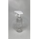 500 ml Şeffaf (PET) Plastik Şişe Beyaz Trigger Sprey Şişesi