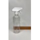 500 ml Şeffaf (PET) Plastik Şişe Beyaz Trigger Sprey Şişesi