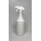 1 Litre Konik Beyaz Mat PE Trigger Sprey Şişesi - Beyaz Trigger