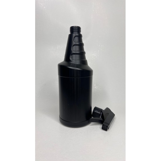 1 Litre Vosvos Siyah PE Trigger Sprey Şişesi - Siyah Trigger