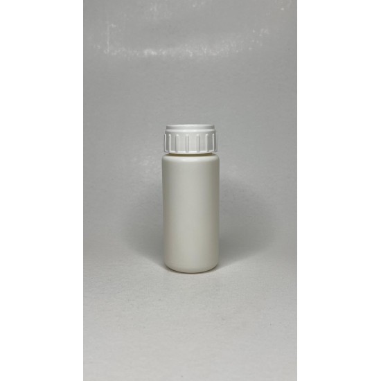 100 ml Beyaz Plastik PE Zirai Tarım İlacı Şişesi Düz Kapaklı