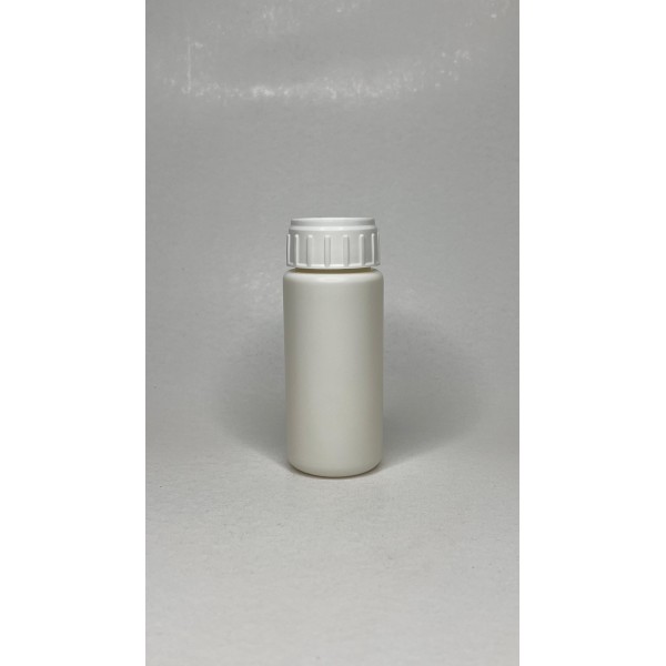 100 ml Beyaz Plastik PE Zirai Tarım İlacı Şişesi Düz Kapaklı