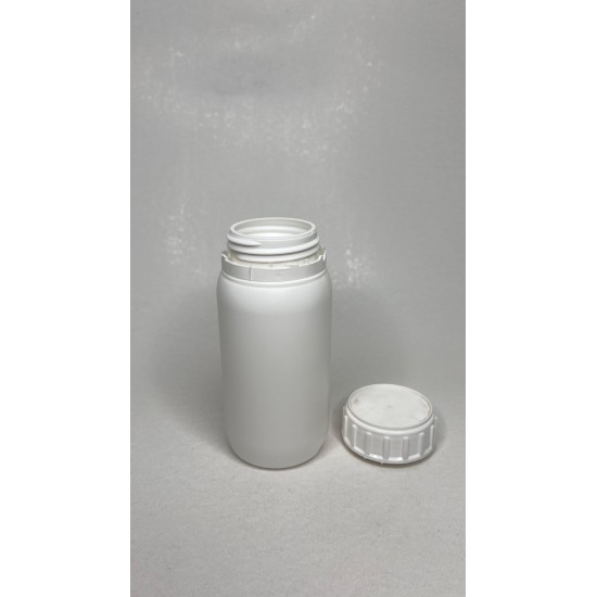 250 ml Beyaz PE PLastik Zirai Tarım İlacı Şişesi Kilitli Kapaklı
