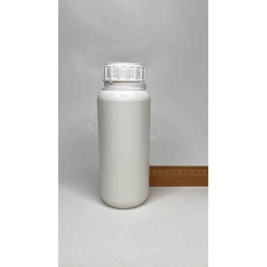 500 ml Beyaz PE Plastik Zirai Tarım İlacı Şişesi Kilitli Kapaklı