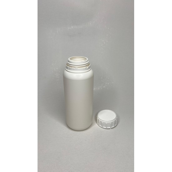 500 ml Beyaz PE Plastik Zirai Tarım İlacı Şişesi Kilitli Kapaklı