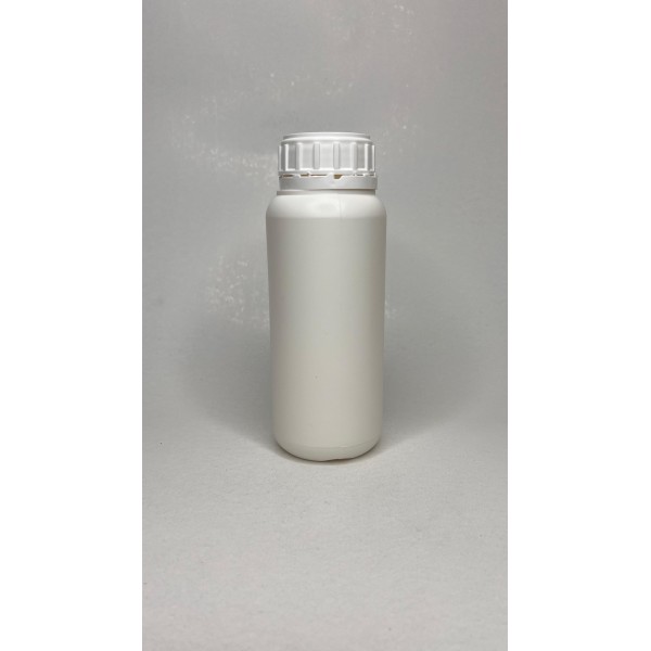 500 ml Beyaz PE Plastik Zirai Tarım İlacı Şişesi Kilitli Kapaklı