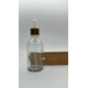50 ml Şeffaf Cam Damlalıklı Şişe Gold Kapak Beyaz Emzik