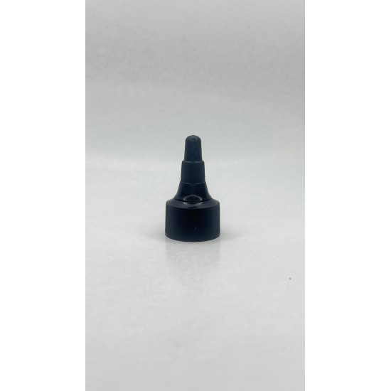 24 mm Siyah Asansör Kapak | Push Pull Kapak - Cam ve Plastik Şişeler İçin