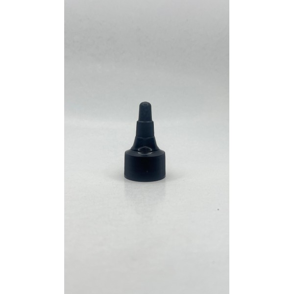 24 mm Siyah Asansör Kapak | Push Pull Kapak - Cam ve Plastik Şişeler İçin