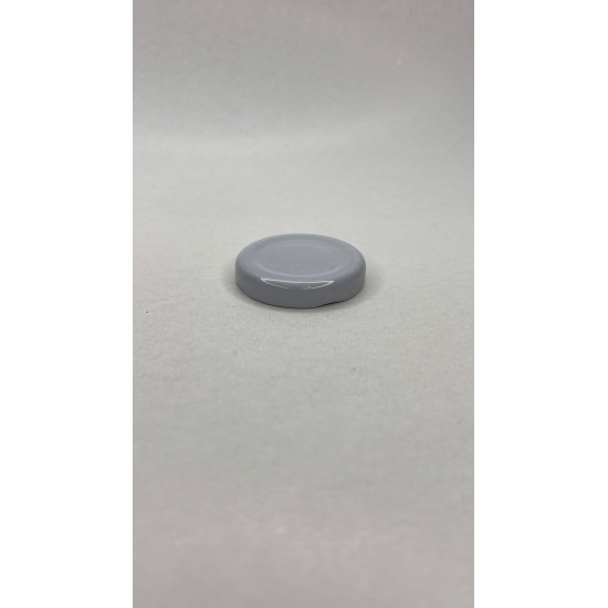 43 mm Beyaz Metal Kapak | 29 cc ve 40 cc Cam Kavanozlar İçin Twist Off Kapak