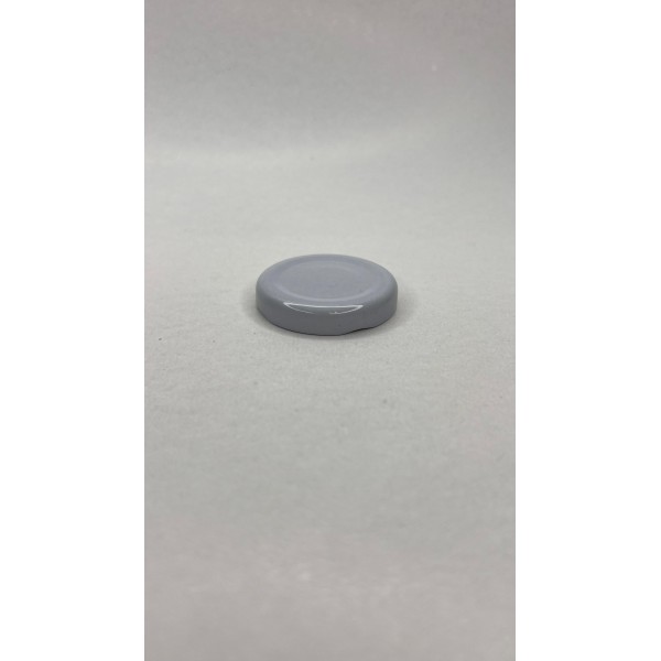 43 mm Beyaz Metal Kapak | 29 cc ve 40 cc Cam Kavanozlar İçin Twist Off Kapak