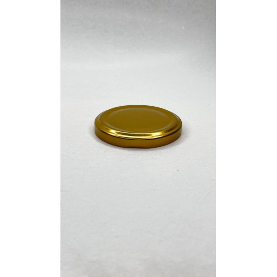63 mm Gold Metal Kapak | 210 cc Cam Kavanoz İçin Twist Off Kapak