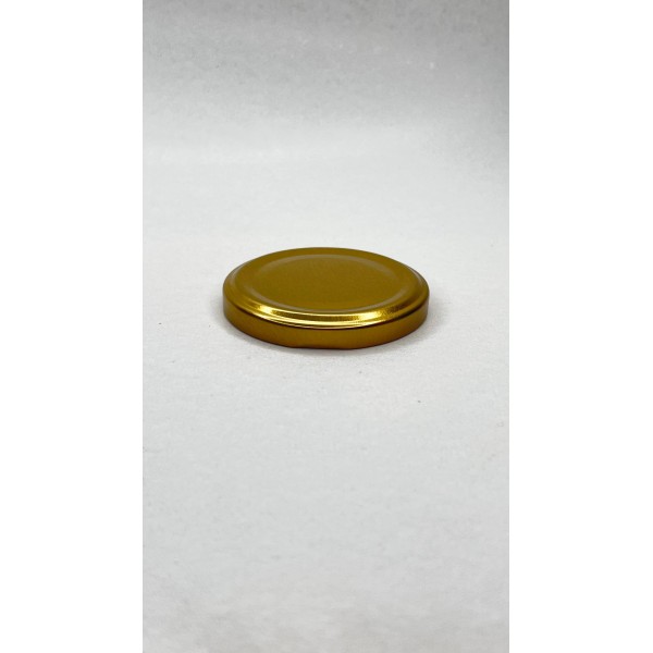 63 mm Gold Metal Kapak | 210 cc Cam Kavanoz İçin Twist Off Kapak