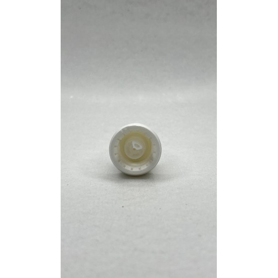 18 mm Beyaz İçten Damlalıklı Plastik Kapak | Cam ve Plastik Şişeler İçin Vidalı Kapak