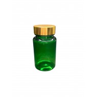 100 ml Yeşil Tablet Şişesi | Gold Kapaklı Vitamin, Kapsül ve Takviye Edici Gıda Kutusu (650 Adet/Koli)