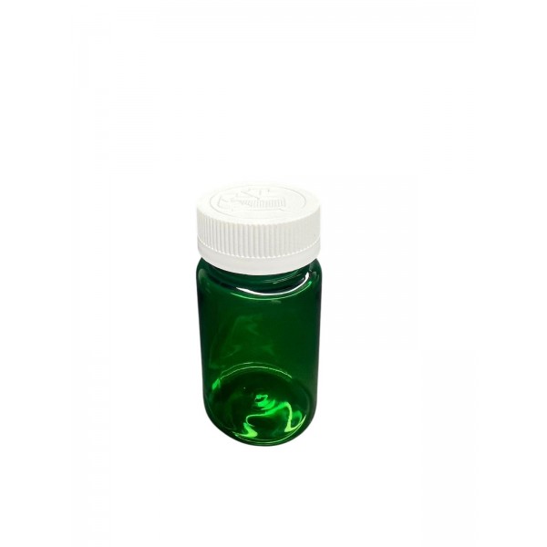 100 ML YEŞİL TABLET ŞİŞESİ - BEYAZ KAPAK 1 KOLİ 650 ADET