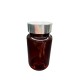 100 ml Kahverengi (Amber) Tablet Şişesi | Gümüş Kapaklı Vitamin, Kapsül ve Takviye Edici Gıda Kutusu (650 Adet/Koli)