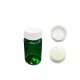 100 ml Yeşil Tablet Şişesi | Beyaz Çocuk Emniyetli Kapaklı Vitamin, Kapsül ve Takviye Edici Gıda Kutusu (650 Adet/Koli)