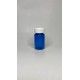 100 ml Mavi (Kobalt) Tablet Şişesi | Beyaz Çocuk Emniyetli Kapaklı Vitamin, Kapsül ve Takviye Edici Gıda Kutusu (650 Adet/Koli)