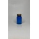 100 ml Mavi (Kobalt) Tablet Şişesi | Gold Kapaklı Vitamin, Kapsül ve Takviye Edici Gıda Kutusu (650 Adet/Koli)