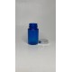 100 ml Mavi (Kobalt) Tablet Şişesi | Gümüş Kapaklı Vitamin, Kapsül ve Takviye Edici Gıda Kutusu (650 Adet/Koli)