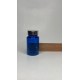 100 ml Mavi (Kobalt) Tablet Şişesi | Gümüş Kapaklı Vitamin, Kapsül ve Takviye Edici Gıda Kutusu (650 Adet/Koli)