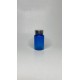 100 ml Mavi (Kobalt) Tablet Şişesi | Gümüş Kapaklı Vitamin, Kapsül ve Takviye Edici Gıda Kutusu (650 Adet/Koli)
