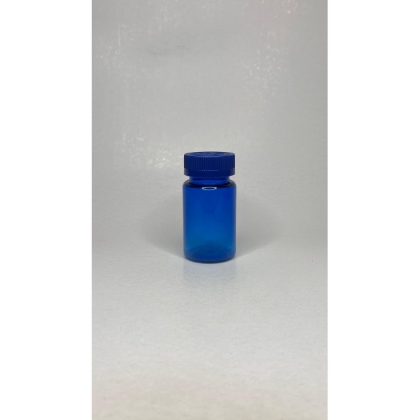 100 ml Mavi (Kobalt) Tablet Şişesi | Mavi Çocuk Emniyetli Kapaklı Vitamin, Kapsül ve Takviye Edici Gıda Kutusu (650 Adet/Koli)