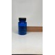 100 ml Mavi (Kobalt) Tablet Şişesi | Siyah Kapaklı Vitamin, Kapsül ve Takviye Edici Gıda Kutusu (650 Adet/Koli)