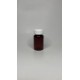 100 ml Kahverengi (Amber) Tablet Şişesi | Çocuk Emniyetli Beyaz Kapaklı Vitamin, Kapsül ve Takviye Edici Gıda Kutusu (650 Adet/Koli)