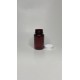 100 ml Kahverengi (Amber) Tablet Şişesi | Beyaz Kapaklı Vitamin, Kapsül ve Takviye Edici Gıda Kutusu (650 Adet/Koli)