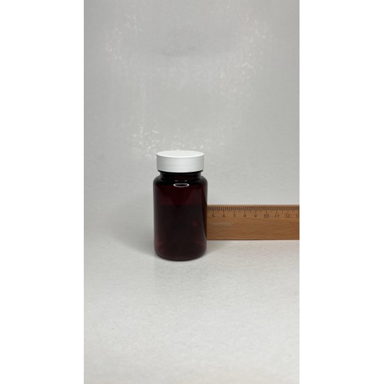 100 ml Kahverengi (Amber) Tablet Şişesi | Beyaz Kapaklı Vitamin, Kapsül ve Takviye Edici Gıda Kutusu (650 Adet/Koli)