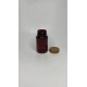 100 ml Kahverengi (Amber) Tablet Şişesi | Gold Kapaklı Vitamin, Kapsül ve Takviye Edici Gıda Kutusu (650 Adet/Koli)