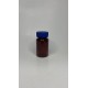 100 ml Kahverengi (Amber) Tablet Şişesi | Mavi Çocuk Emniyetli Kapaklı Vitamin, Kapsül ve Takviye Edici Gıda Kutusu (650 Adet/Koli)