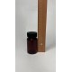 100 ml Kahverengi (Amber) Tablet Şişesi | Siyah Çocuk Emniyetli Kapaklı Vitamin, Kapsül ve Takviye Edici Gıda Kutusu (650 Adet/Koli)