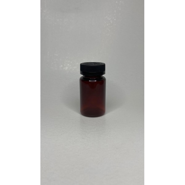 100 ml Kahverengi (Amber) Tablet Şişesi | Siyah Çocuk Emniyetli Kapaklı Vitamin, Kapsül ve Takviye Edici Gıda Kutusu (650 Adet/Koli)