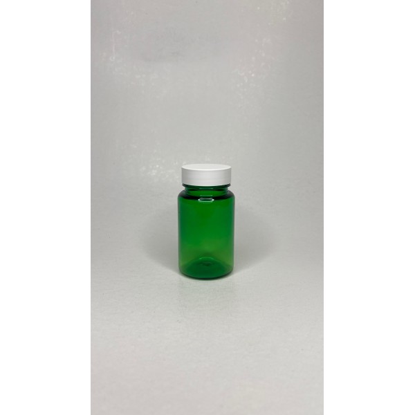 100 ml Yeşil Tablet Şişesi | Beyaz Kapaklı Vitamin, Kapsül ve Takviye Edici Gıda Kutusu (650 Adet/Koli)