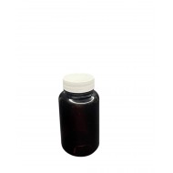 150 ml Kahverengi (Amber) Tablet Şişesi | Beyaz Kapaklı Vitamin, Kapsül ve Takviye Edici Gıda Kutusu (380 Adet/Koli)