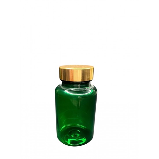 150 ml Yeşil Tablet Şişesi | Gold Kapaklı Vitamin, Kapsül ve Takviye Edici Gıda Kutusu (380 Adet/Koli)