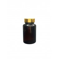 150 ml Siyah Tablet Şişesi | Gold Kapaklı Vitamin, Kapsül ve Takviye Edici Gıda Kutusu (380 Adet/Koli)
